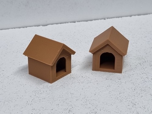 Scale dog houses - 1/32,