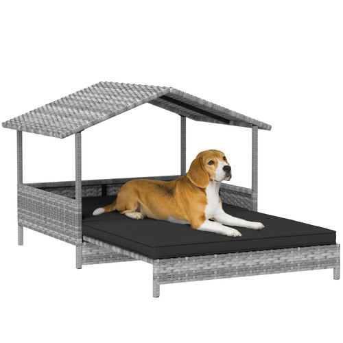 Extendable rattan dog house - rattan,
