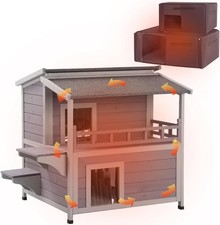 Wooden Dog House Cat