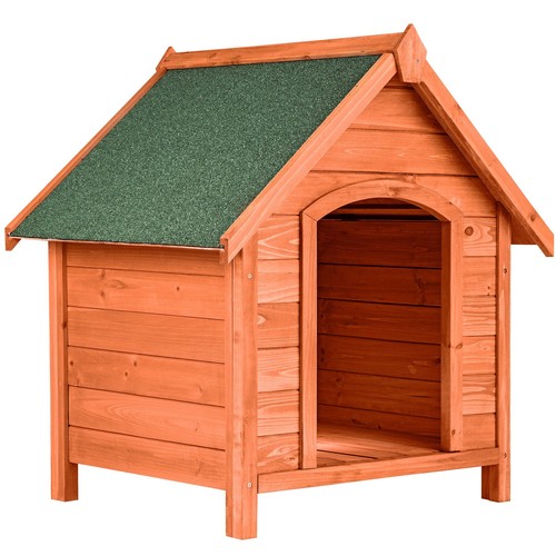 Dog kennels wood shelter - wood,